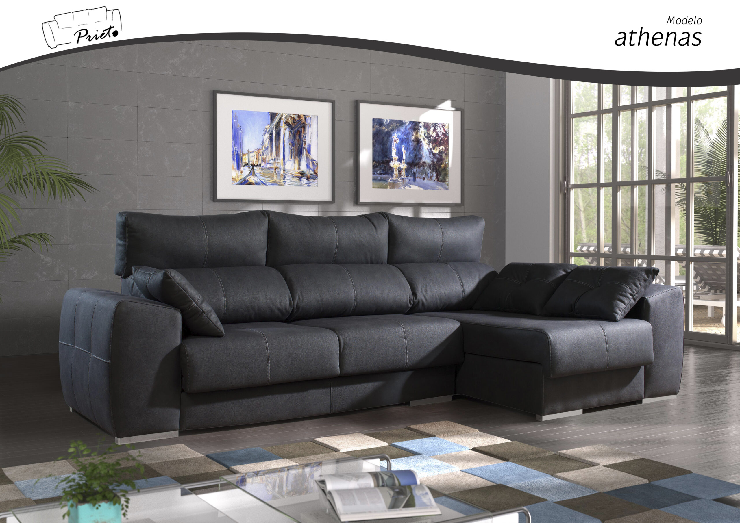 Chaise Longue Mod. Athenas