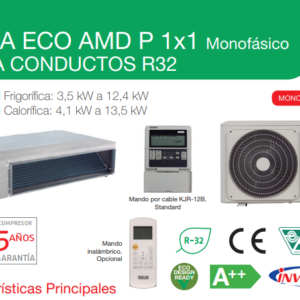 CONDUCTOS MONOFÁSICO 1X1 R32 Riello