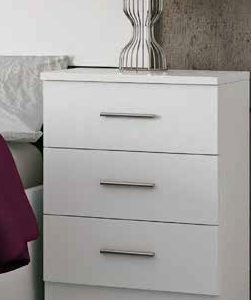 Mesita de noche 3 cajones. Mod. Pureza